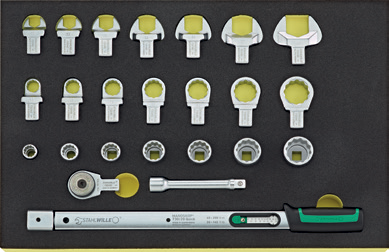 STAHLWILLE Drehmomentschlüssel-Set 730/20, 24-teilig als TCS-Set – Originalbild